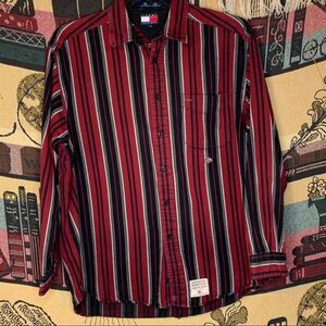Vintage Tommy Hilfiger Motorcycle Dress Shirt M